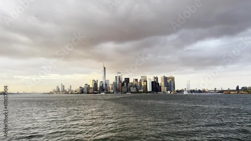 New York skyline sunset
