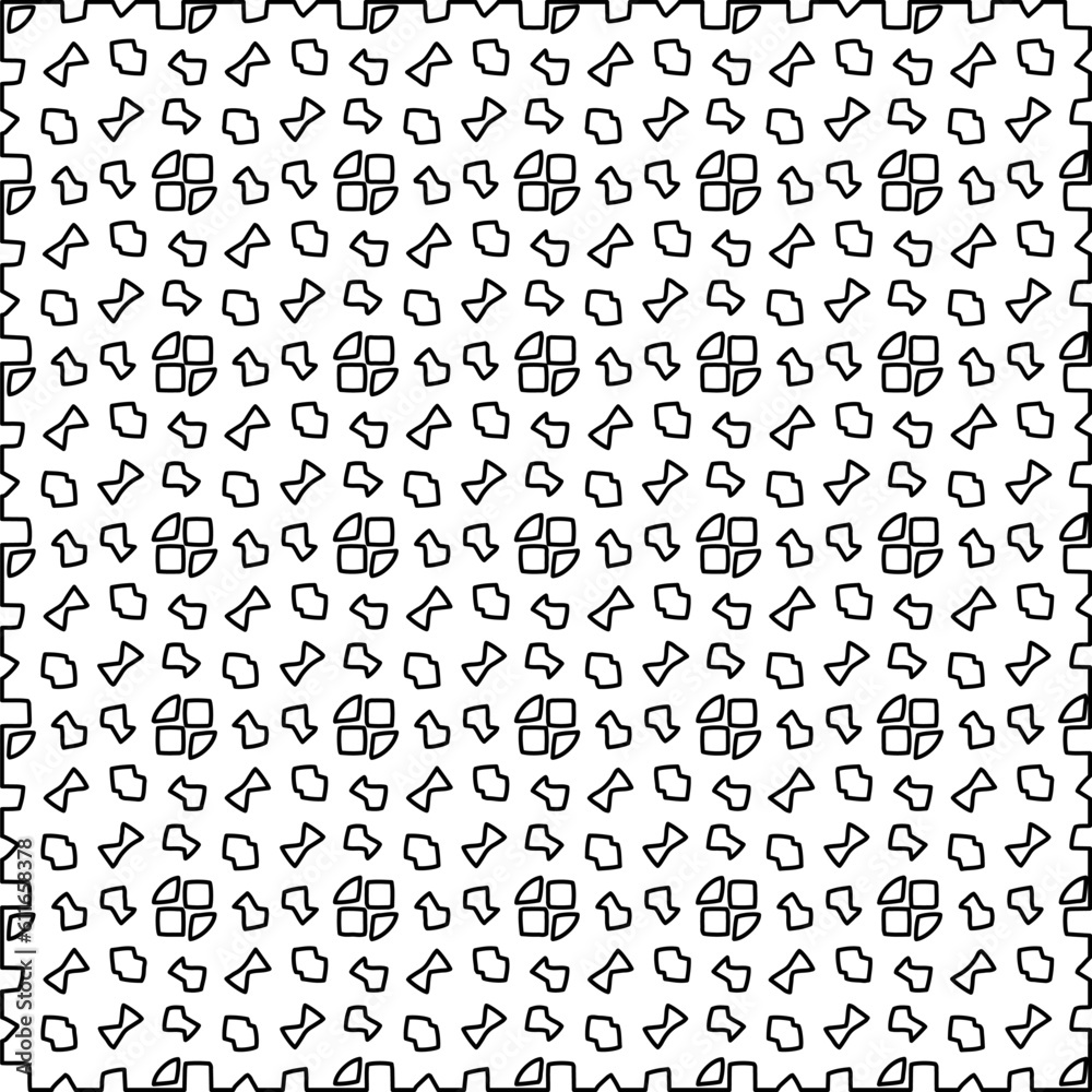 Stylish texture with figures from lines.
Abstract geometric black and white pattern for web page, textures, card, poster, fabric, textile. Monochrome graphic repeating design. Stylish texture with figures from lines.
Abstract geometric black and white pattern for web page, textures, card, poster, fabric, textile. Monochrome graphic repeating design.