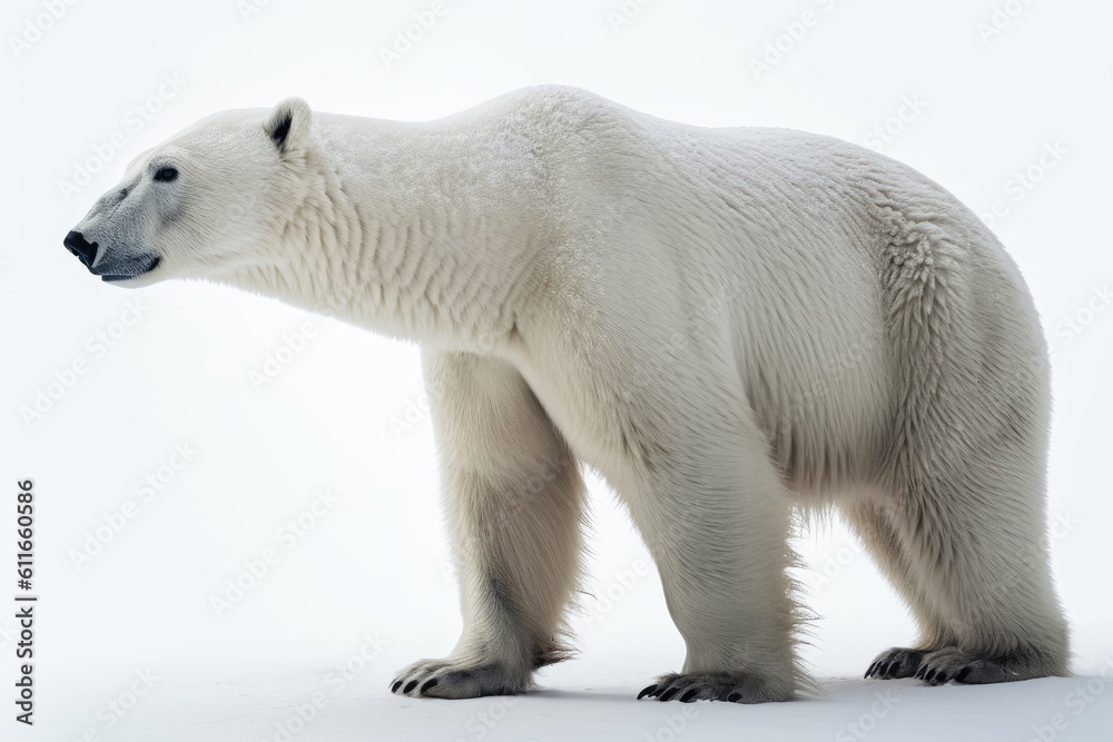 Fototapeta premium Polar Bear. Generative AI.
