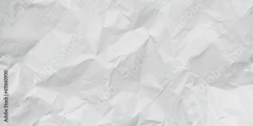 White creased crumpled paper sheet texture can be use as background. Ragged White Paper  white waxed packing paper texture. 