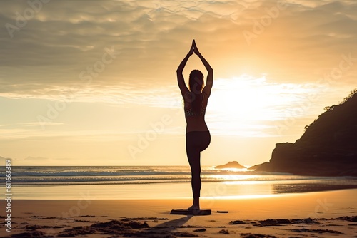 Yoga at the beach