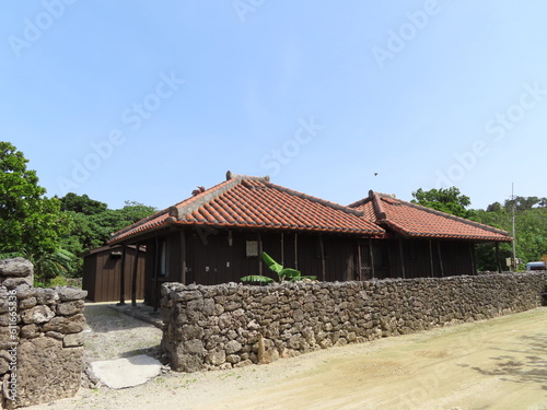 竹富島の伝統的な住宅