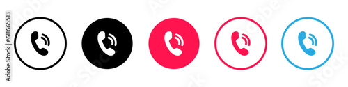 Incoming call icon. Phone button. Phone call icon. Vector