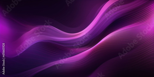 Abstrakter Hintergrund mit Neon Wellen Linien - mit KI erstellt