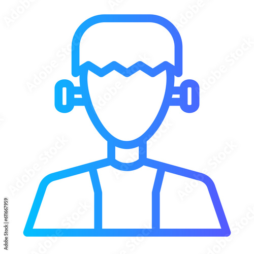 frankenstein gradient icon