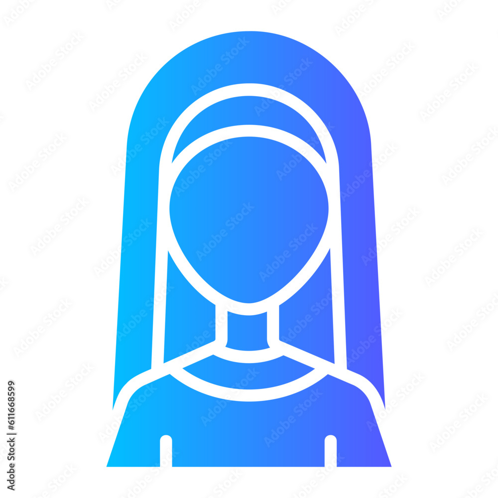 nun gradient icon