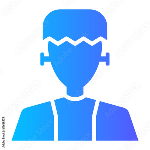 frankenstein gradient icon