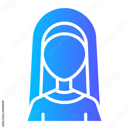 nun gradient icon