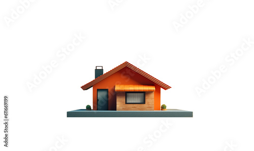 Fototapeta Naklejka Na Ścianę i Meble -  house on a white background HD transparent background PNG Stock Photographic Image