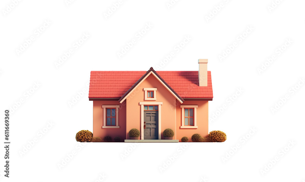toy house on white background HD transparent background PNG Stock Photographic Image