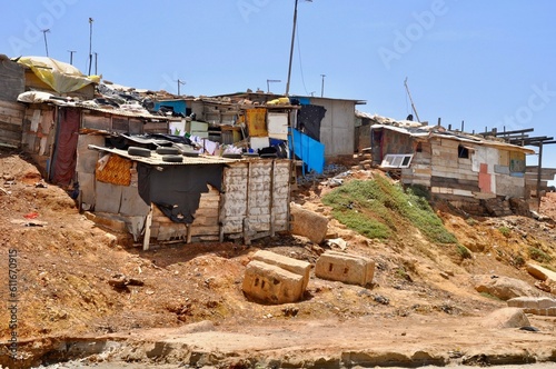 Slum area in Accra, Ghana