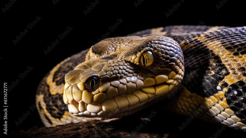 python in detailed view created with Generative AI technology python in detailed view created with Generative AI technology