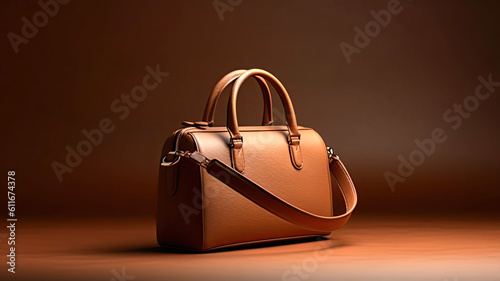 Luxury Leather Handbag. Created with Generative AI