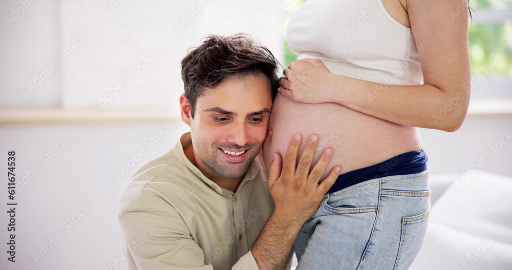 Pregnant Couple Waiting For Baby Pregnant Couple Waiting For Baby