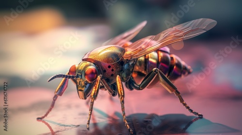 Macro of an insect-Generative AI © AutreyDigital