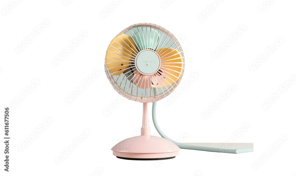 electric fan isolated on white HD transparent background PNG Stock Photographic Image