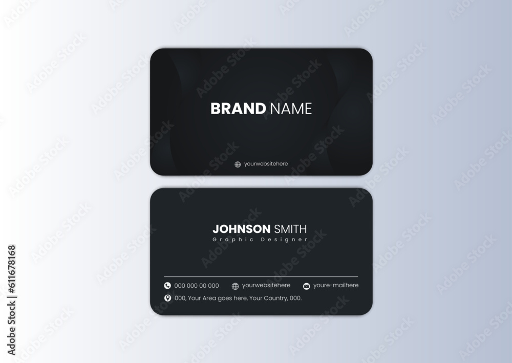 Modern presentation Vector business card Design template. Modern presentation Vector business card Design template.