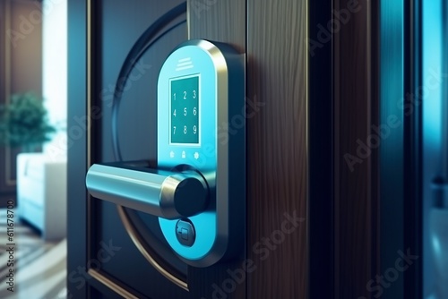 smart lock in luxury hotel Generative AI