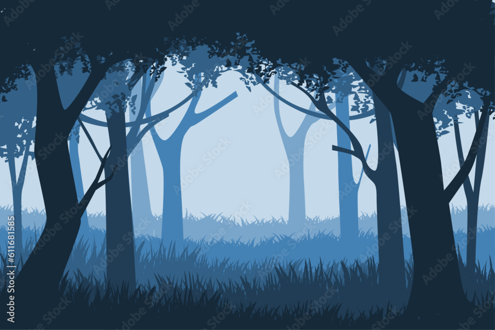 Fototapeta premium gradient forest landscape background