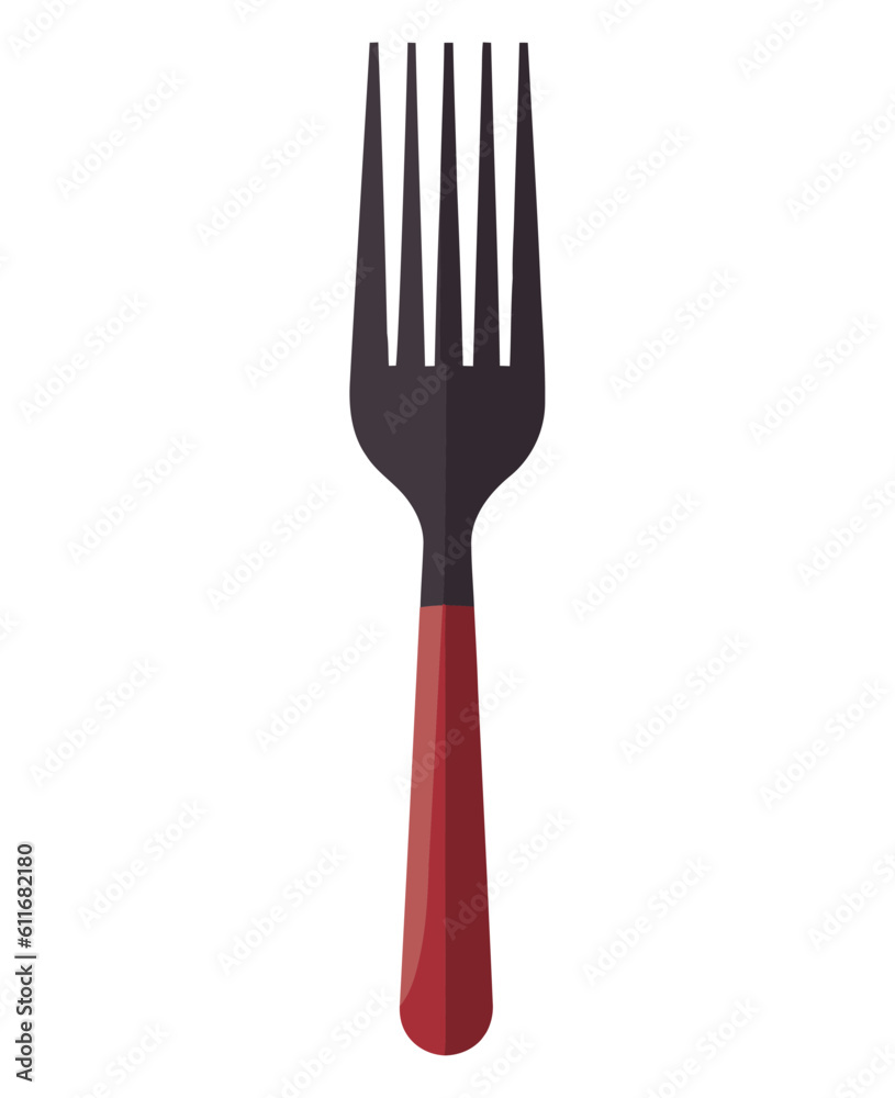 Shiny silverware fork design Shiny silverware fork design