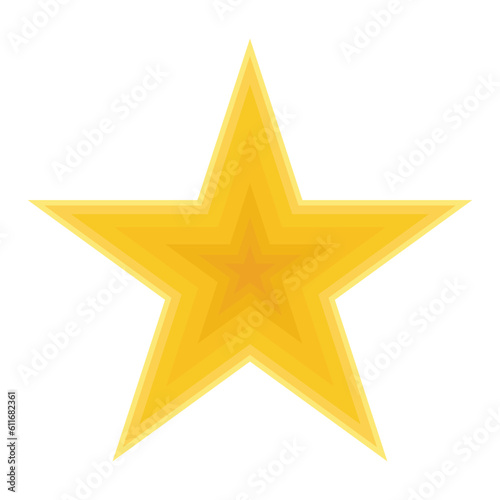 Yellow single star vector isolated on white background. christmas star decoration. Golden xmas star. Customer product rating review flat icon for apps and websites  vector. Star rating.