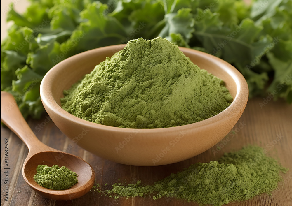 Kale powder. generative ai