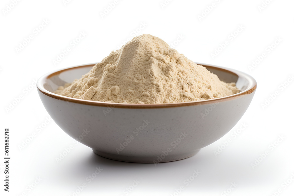 Bowl of baobab powder . generative ai Bowl of baobab powder . generative ai