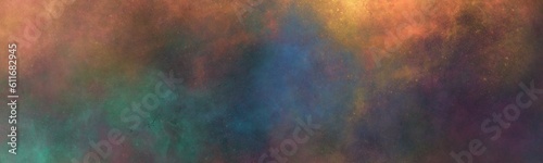 Galaxy watercolor background, Universe, Milky way, illustration panorama © Александра Низенко