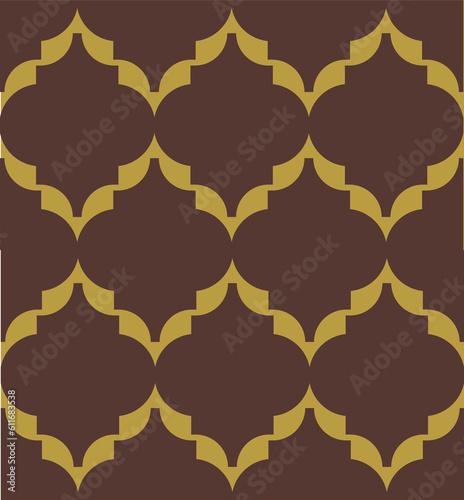 Abstract seamless Moroccan trellis patterns