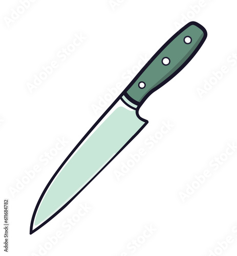 stainless steel knife illustration