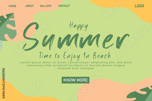 Summer Green Landing Page