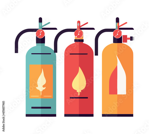 extinguisher equipment, vector design