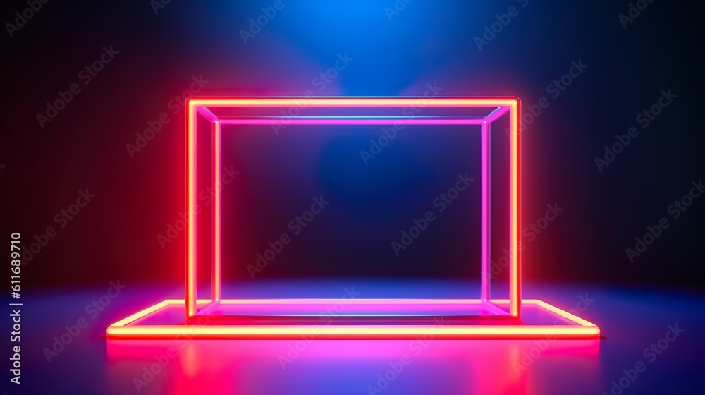 glowing neon sign