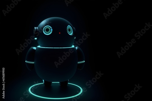 AI Chatbot Companion: Conversational Robot in 3D Render
