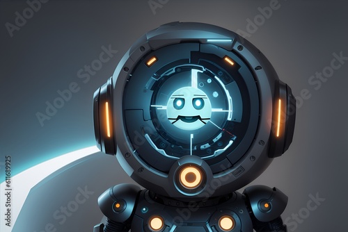 AI Chatbot Companion: Conversational Robot in 3D Render