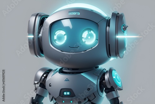 AI Chatbot Companion: Conversational Robot in 3D Render