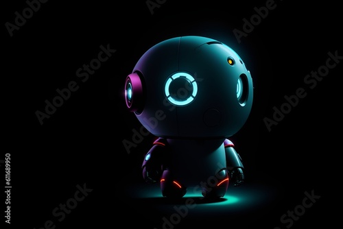 AI Chatbot Companion: Conversational Robot in 3D Render