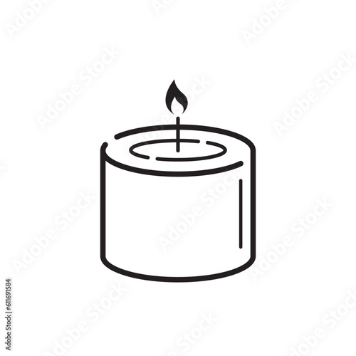 candle icon design vector isolated