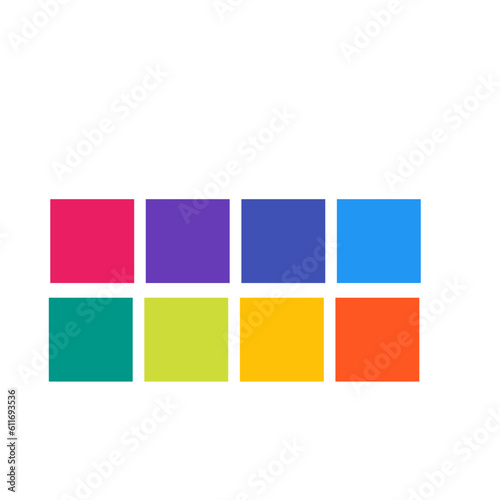 Color palette vector illustration