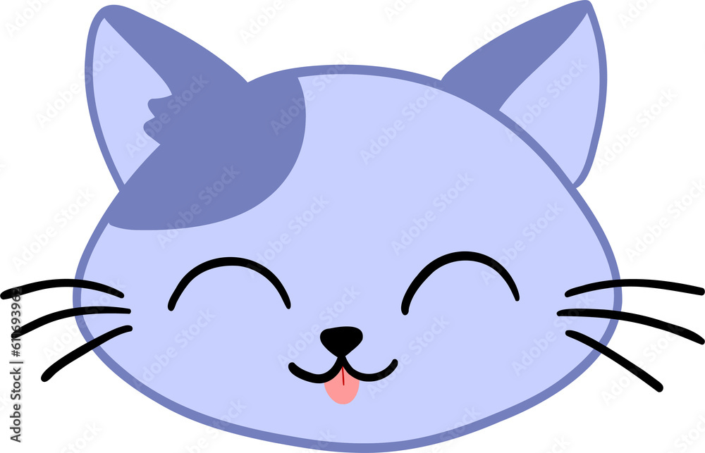 Obraz premium Blue cute cat gace