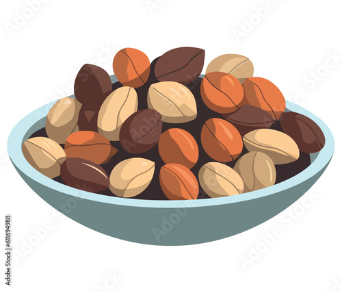 Healthy nuts bowl