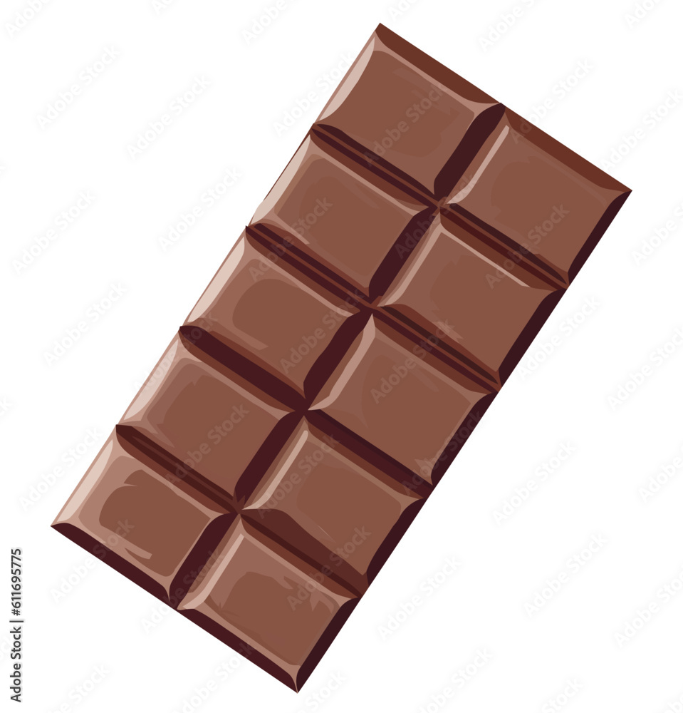 Fototapeta premium sweet chocolate bar vector illustration