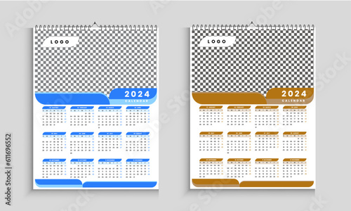 mordent Calendar 2024, Wall calendar design template for 2024, minimalist, clean, and elegant design Calendar for 2024,wall calendar template design, photo