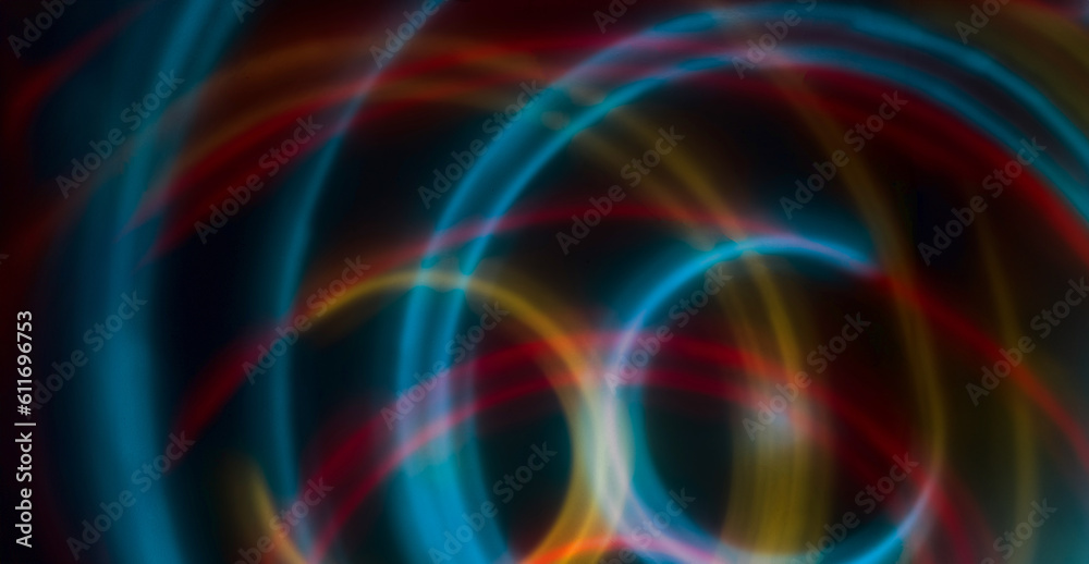 abstract color light circle on black background abstract color light circle on black background