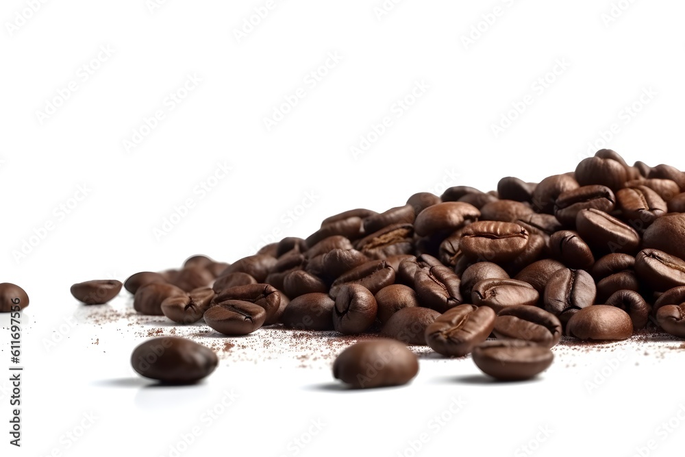 coffee beans isolated on white background coffee beans isolated on white background