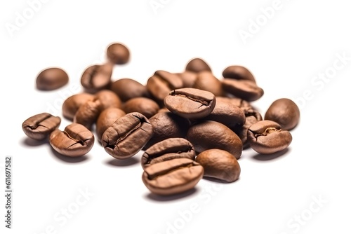 coffee beans isolated on white background