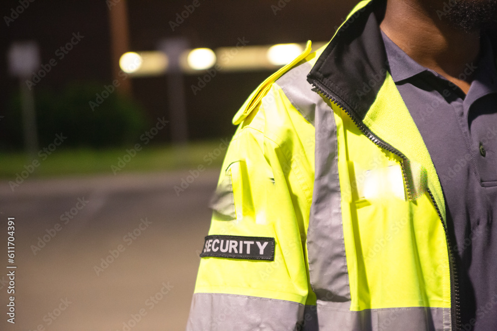 Security guard patrolling at school Security guard patrolling at school