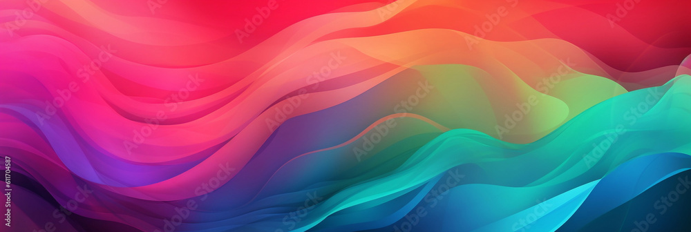 Colorful abstract organic background wallpaper design, banner, generative AI