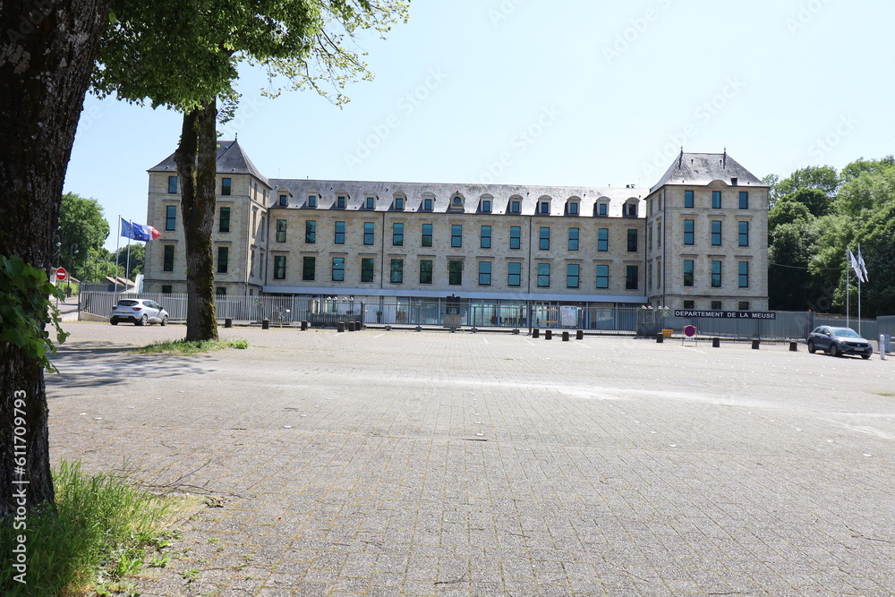 Le siège du département de la Meuse, vue de l'extérieur, ville de Bar le Duc, département de la Meuse, France