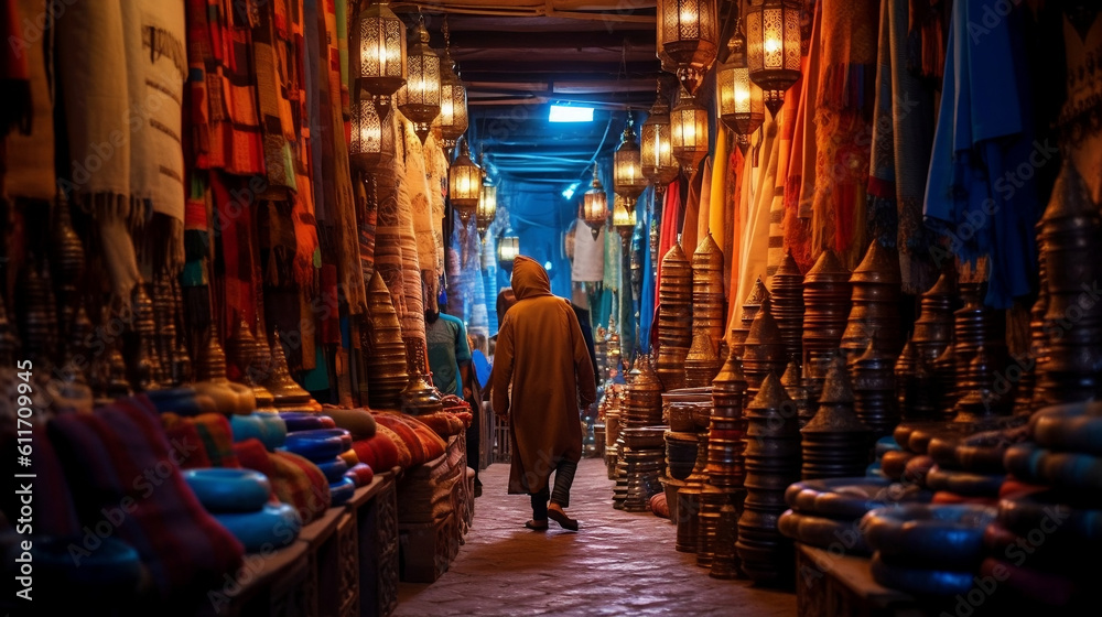 The Bustling Bazaar: A Vibrant Palette of Marrakesh's Medina